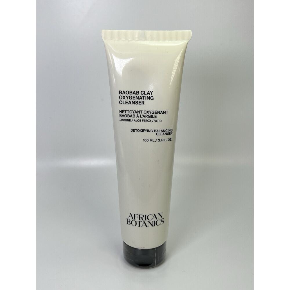 African Botanics BAOBAB CLAY OXYGENATING CLEANSER NETTOYANT. 3.4oz No box